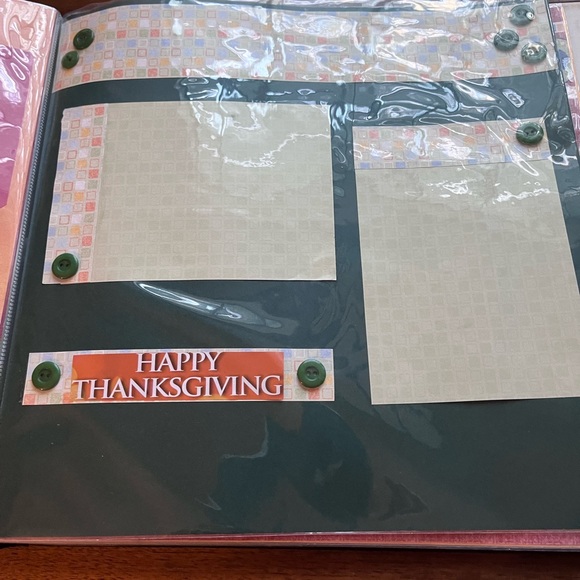 Scrap Book/Photo Album with Fall/Harvest/Thanksgiving pages Inside - Picture 6 of 6